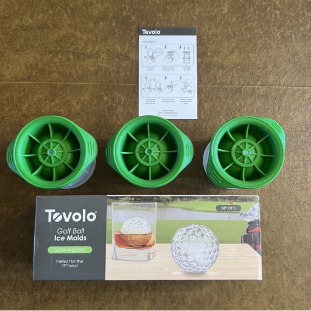 Tovolo Stackable 3 Leak-Free Slow-Melt 2.5" Golf Ball Round Ice Mold
Drinks